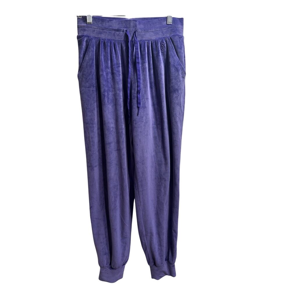 Victoria’s Secret PINK Purple Velour Jogger Sweatpants Women’s Small Lounge